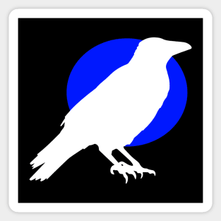 White Bird Blue Moon Sticker